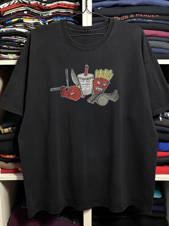George P Other - Y2k Aqua Teen Hunger Force Black Tee